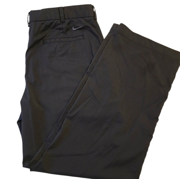 Nike Other - Nike Golf Black Dri-Fit Pants Pinstripe 36×30 Preppy